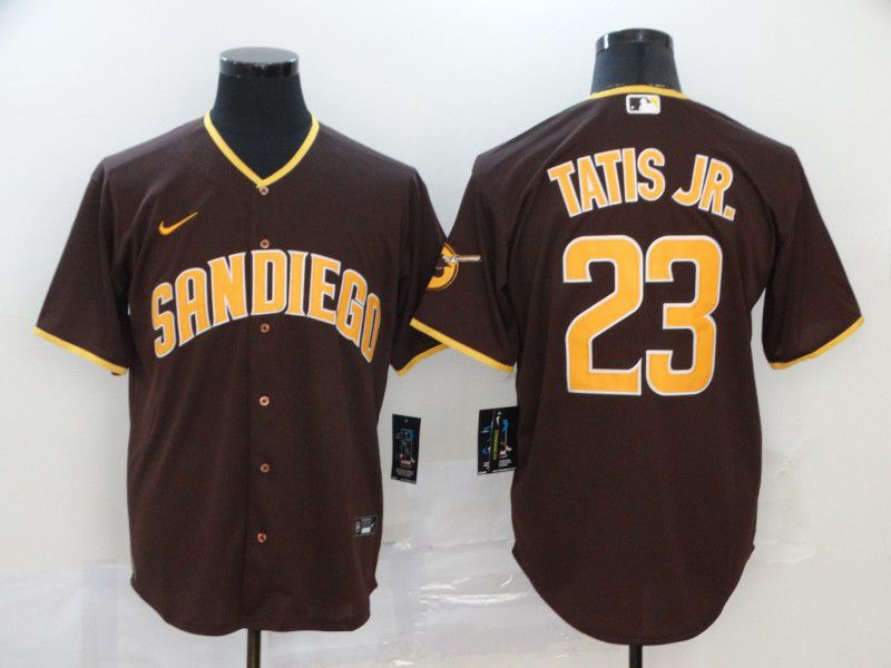 Men San Diego Padres #23 Tatis jr brown Nike Game MLB Jerseys->san diego padres->MLB Jersey
